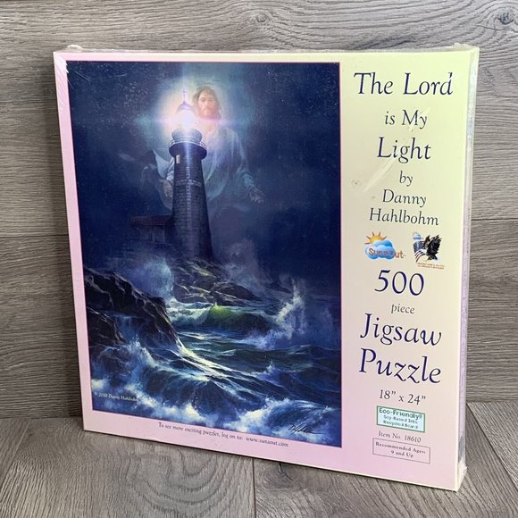 SunsOut Other - The Lord is My Light by Danny Hahlbohm 500 Piece Jigsaw Puzzle 18 x 24 New